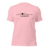 T-Shirt London Roze S houten cadeau decoratie relatiegeschenk van WoodWideCities