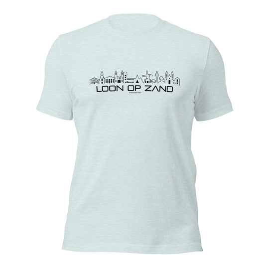 T-Shirt Loon Op Zand Light Blue S houten cadeau decoratie relatiegeschenk van WoodWideCities