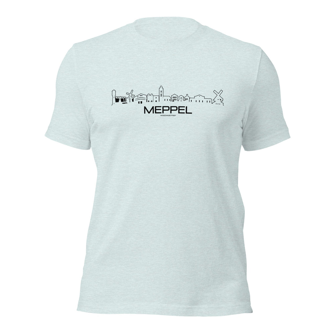 T-Shirt Meppel Light Blue S houten cadeau decoratie relatiegeschenk van WoodWideCities