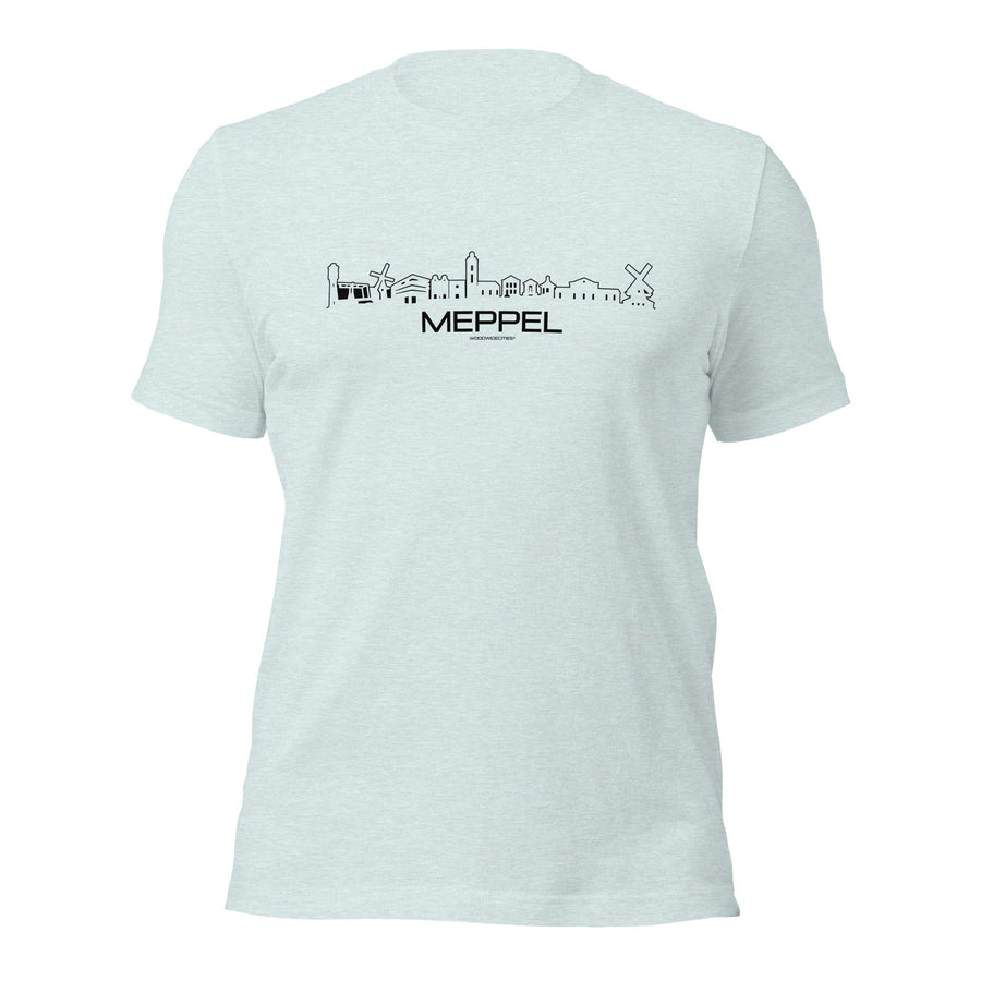 T-Shirt Meppel Light Blue S houten cadeau decoratie relatiegeschenk van WoodWideCities