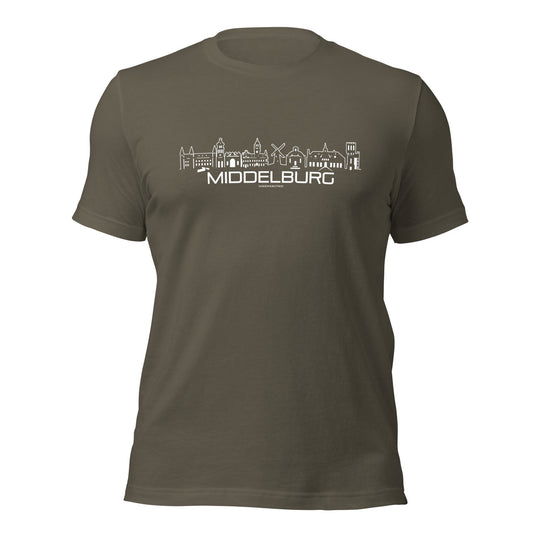 T-Shirt Middelburg Army S houten cadeau decoratie relatiegeschenk van WoodWideCities