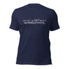 T-Shirt Musselkanaal Navy S houten cadeau decoratie relatiegeschenk van WoodWideCities