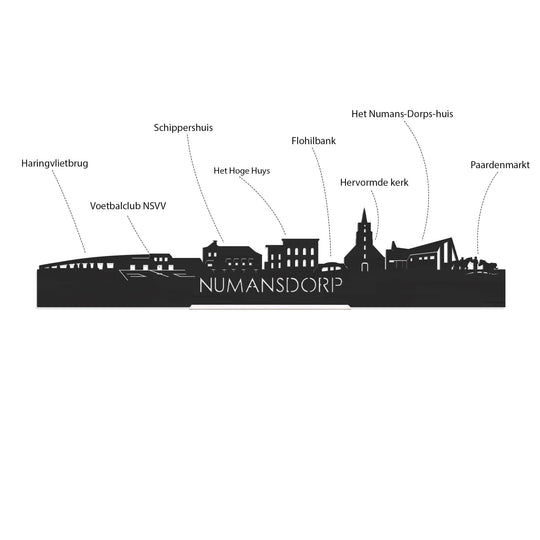 T-Shirt Numansdorp cadeau voor elke citylover decoratie kleding relatiegeschenk van WoodWideCities