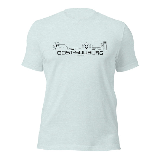 T-Shirt Oost-Souburg Light Blue S houten cadeau decoratie relatiegeschenk van WoodWideCities