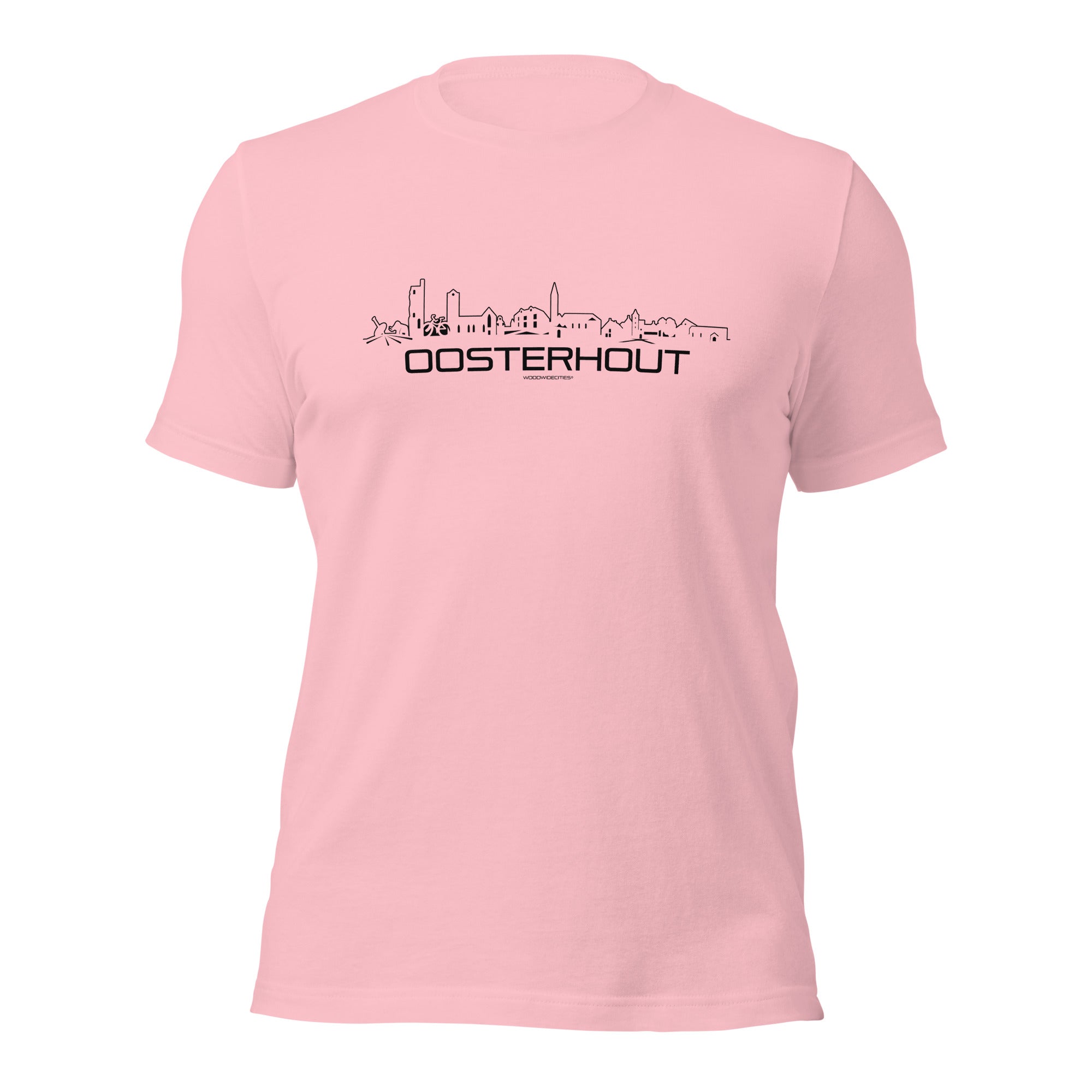 T-Shirt Oosterhout Pink S houten cadeau decoratie relatiegeschenk van WoodWideCities