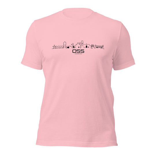 T-Shirt Oss Pink S houten cadeau decoratie relatiegeschenk van WoodWideCities