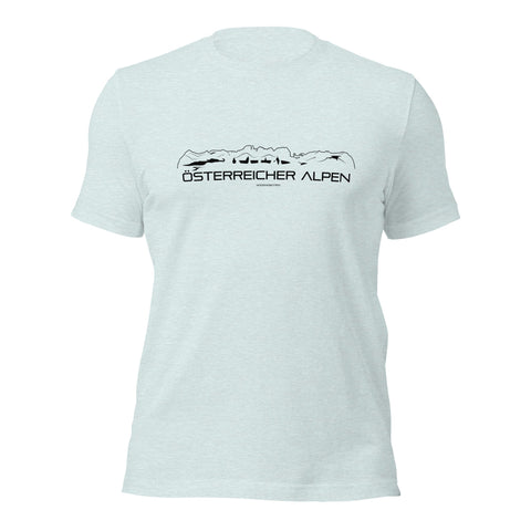 T-Shirt Österreicher Alpen Light Blue S houten cadeau decoratie relatiegeschenk van WoodWideCities