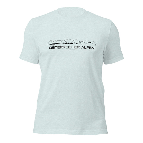 T-Shirt Österreicher Alpen Light Blue S houten cadeau decoratie relatiegeschenk van WoodWideCities