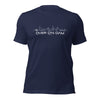 T-Shirt Over d'n Dam Marineblauw S houten cadeau decoratie relatiegeschenk van WoodWideCities