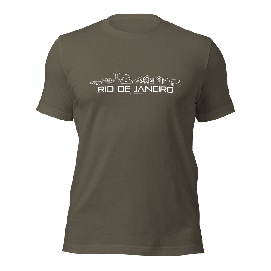 T-Shirt Rio de Janeiro Army S houten cadeau decoratie relatiegeschenk van WoodWideCities