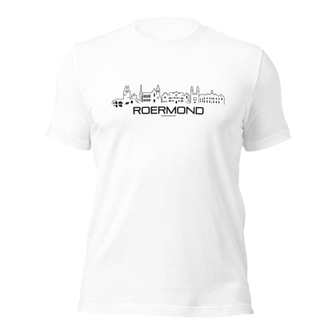 T-Shirt Roermond White S houten cadeau decoratie relatiegeschenk van WoodWideCities