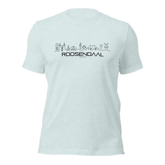 T-Shirt Roosendaal Light Blue S houten cadeau decoratie relatiegeschenk van WoodWideCities