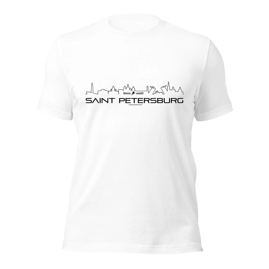 T-Shirt Saint Petersburg cadeau voor elke citylover decoratie kleding relatiegeschenk van WoodWideCities