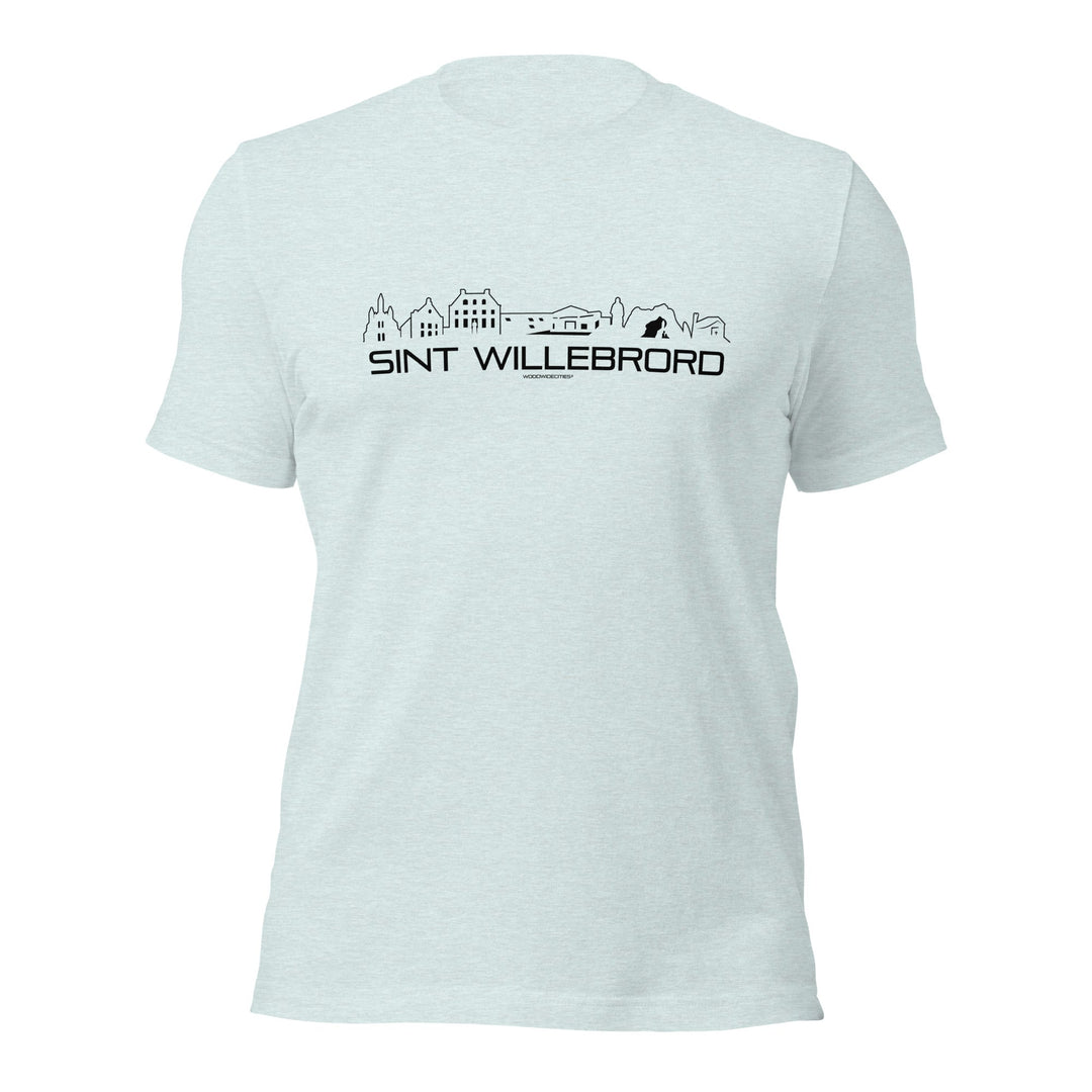 T-Shirt Sint Willebrord Light Blue S houten cadeau decoratie relatiegeschenk van WoodWideCities