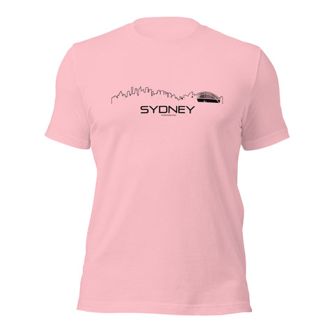 T-Shirt Sydney Pink S houten cadeau decoratie relatiegeschenk van WoodWideCities