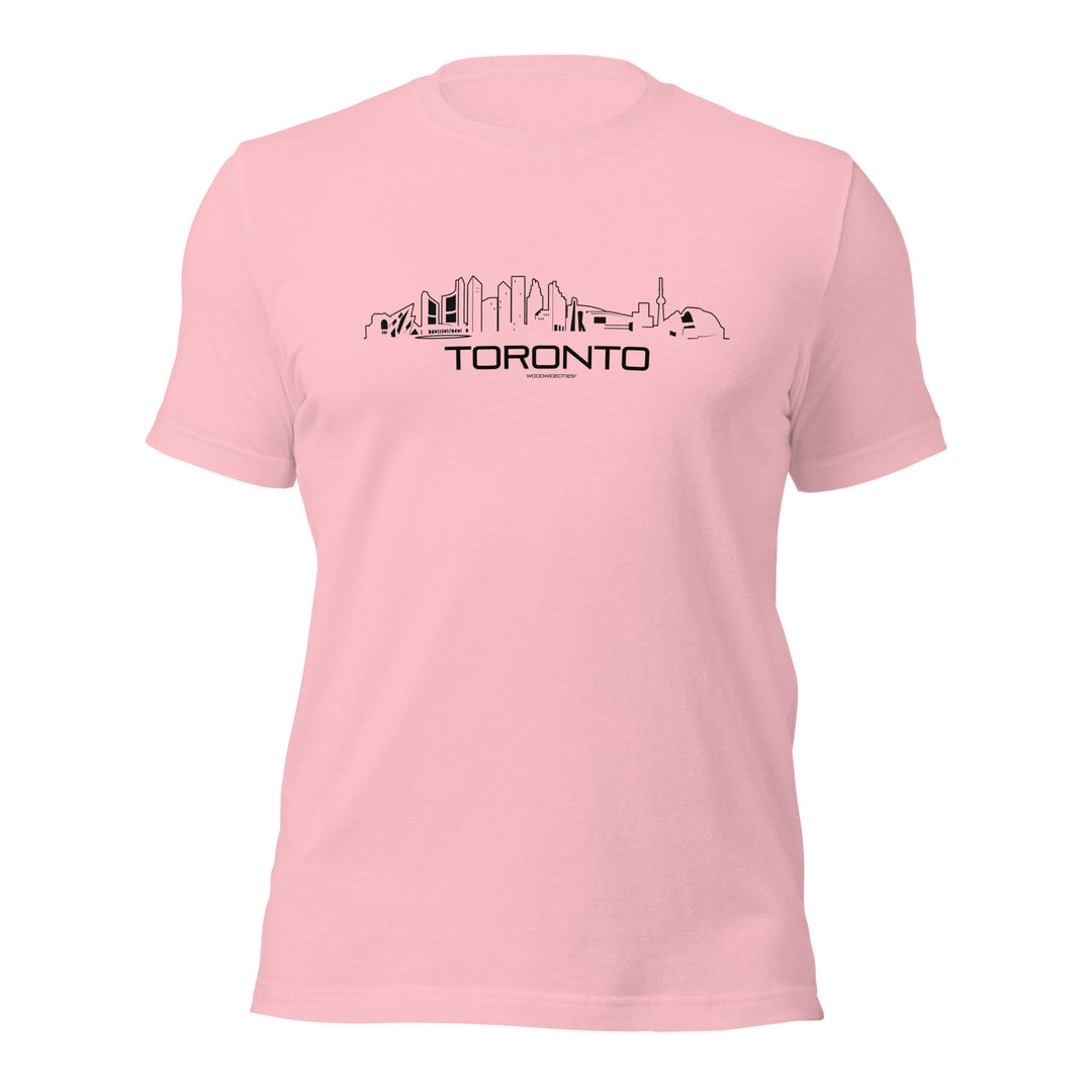 T-Shirt Toronto Pink S houten cadeau decoratie relatiegeschenk van WoodWideCities