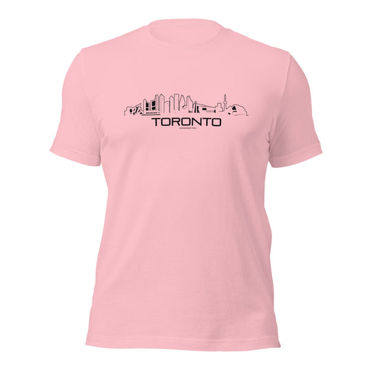 T-Shirt Toronto Pink S houten cadeau decoratie relatiegeschenk van WoodWideCities