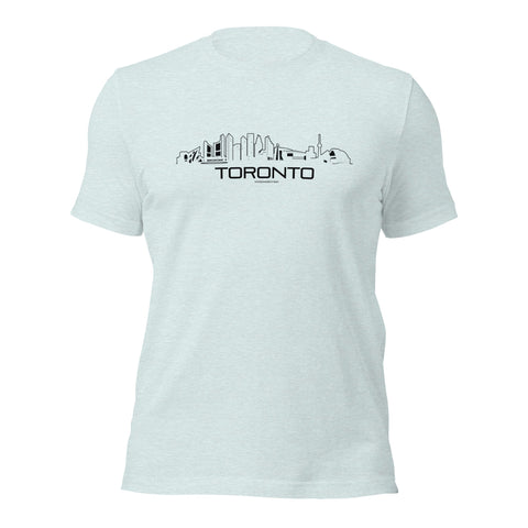 T-Shirt Toronto Light Blue S houten cadeau decoratie relatiegeschenk van WoodWideCities