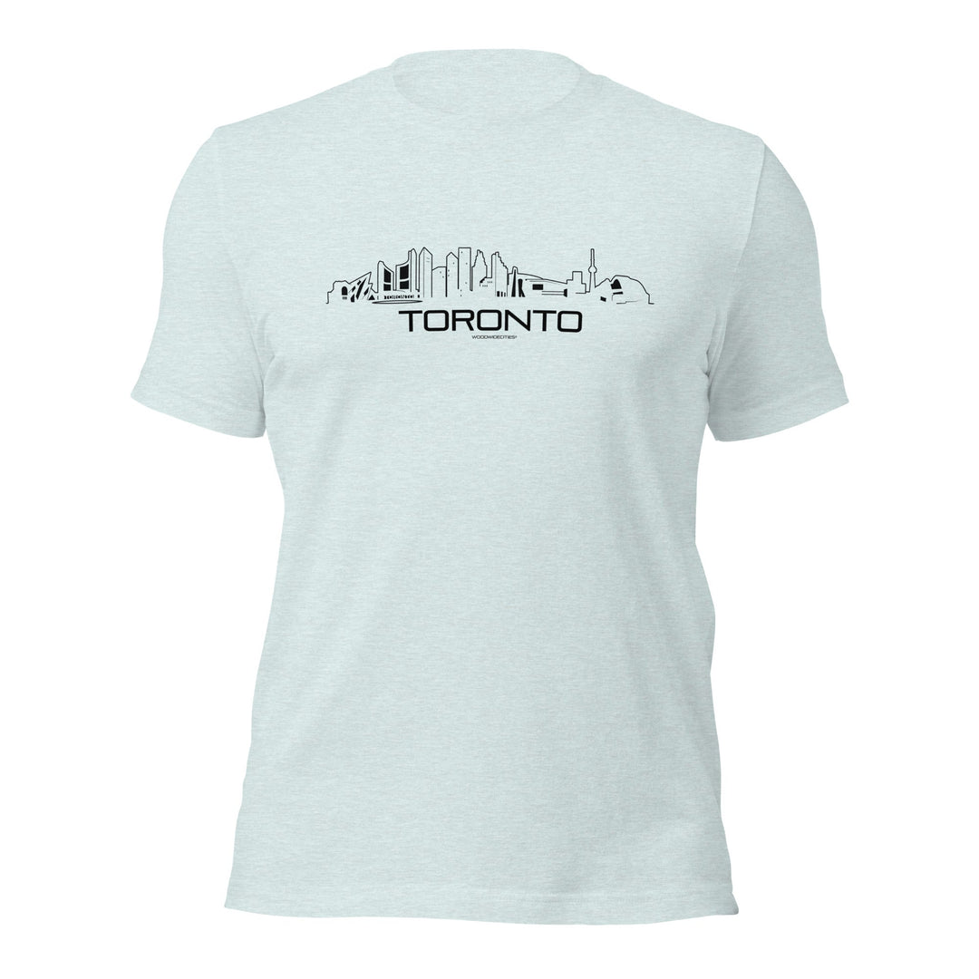 T-Shirt Toronto Light Blue S houten cadeau decoratie relatiegeschenk van WoodWideCities