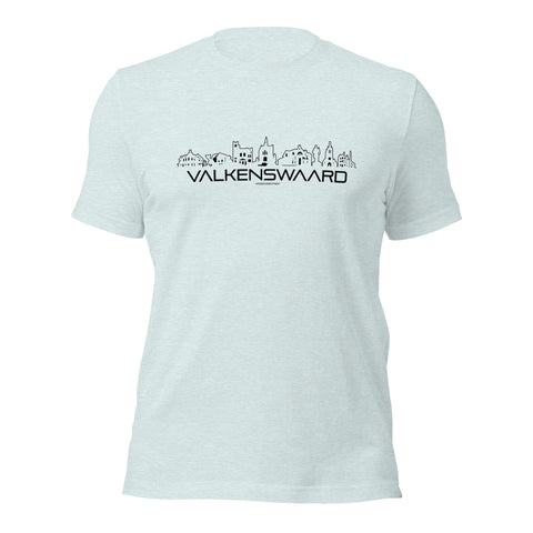 T-Shirt Valkenswaard Light Blue S houten cadeau decoratie relatiegeschenk van WoodWideCities