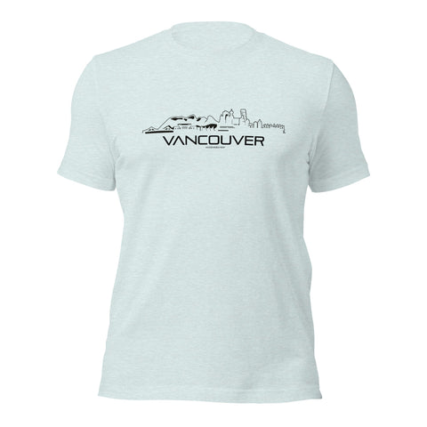 T-Shirt Vancouver Light Blue S houten cadeau decoratie relatiegeschenk van WoodWideCities