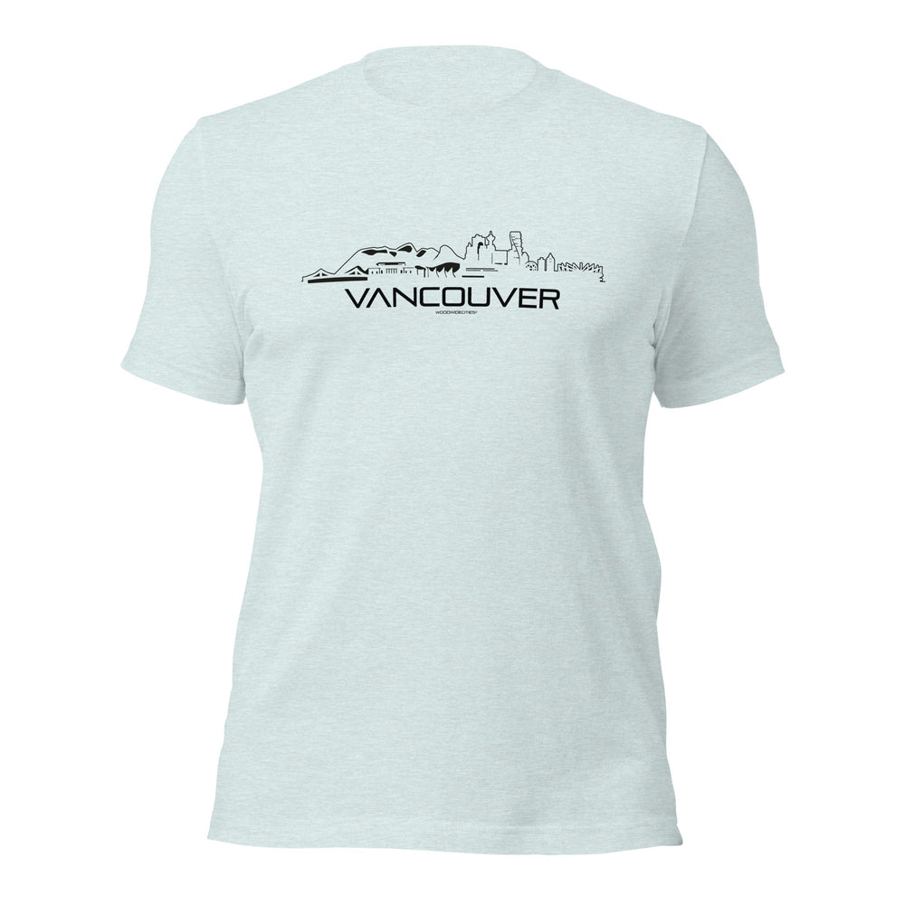 T-Shirt Vancouver Light Blue S houten cadeau decoratie relatiegeschenk van WoodWideCities