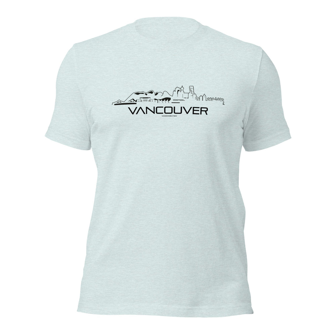 T-Shirt Vancouver Light Blue S houten cadeau decoratie relatiegeschenk van WoodWideCities