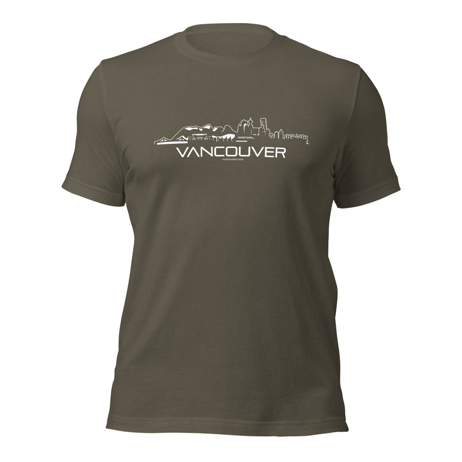 T-Shirt Vancouver Army S houten cadeau decoratie relatiegeschenk van WoodWideCities