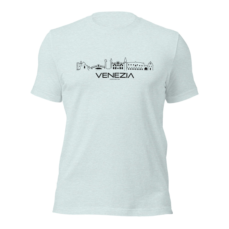 T-Shirt Venezia Light Blue S houten cadeau decoratie relatiegeschenk van WoodWideCities