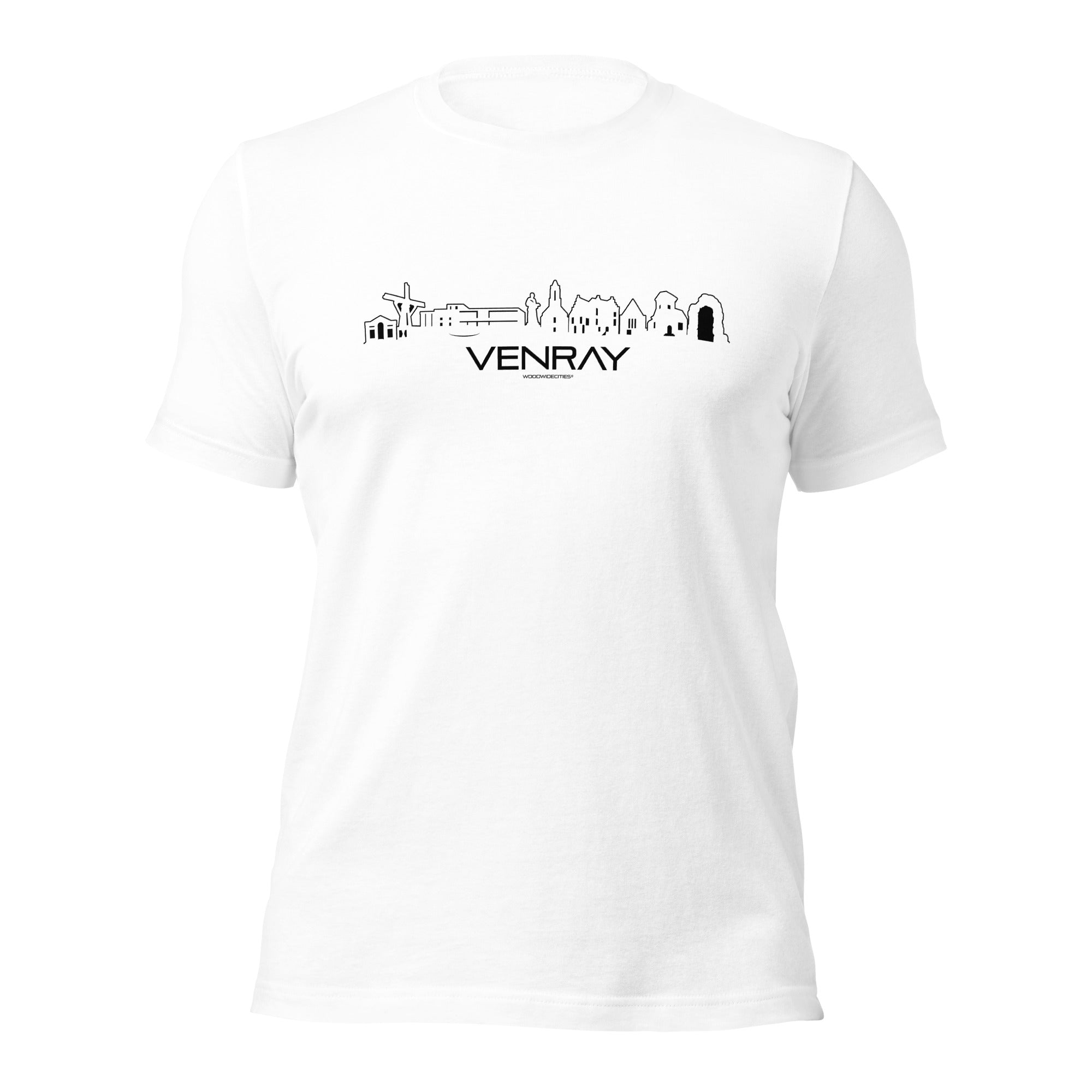 T-Shirt Venray White S houten cadeau decoratie relatiegeschenk van WoodWideCities