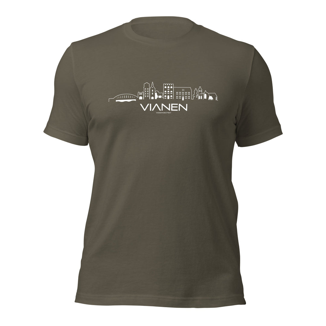 T-Shirt Vianen Army S houten cadeau decoratie relatiegeschenk van WoodWideCities