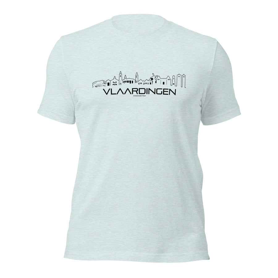 T-Shirt Vlaardingen Light Blue S houten cadeau decoratie relatiegeschenk van WoodWideCities