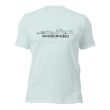 T-Shirt Wageningen Light Blue S houten cadeau decoratie relatiegeschenk van WoodWideCities