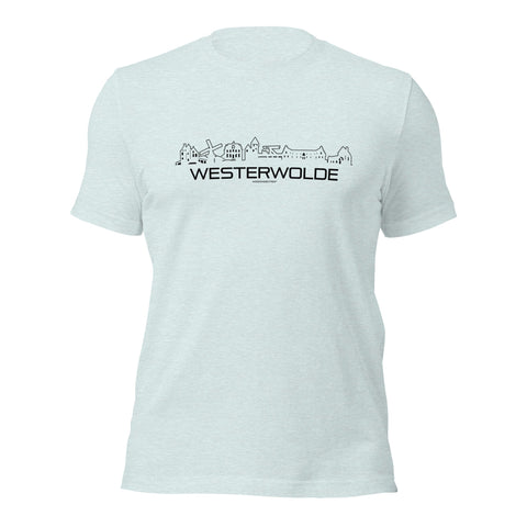 T-Shirt Westerwolde Light Blue S houten cadeau decoratie relatiegeschenk van WoodWideCities