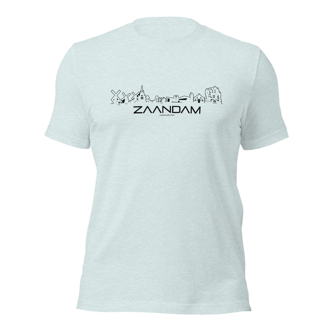 T-Shirt Zaandam Light Blue S houten cadeau decoratie relatiegeschenk van WoodWideCities
