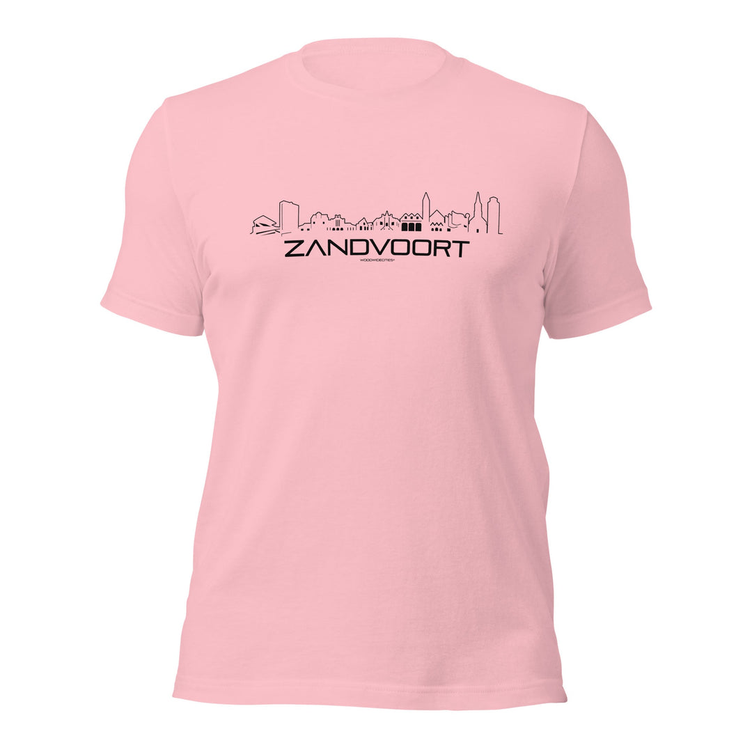 T-Shirt Zandvoort Pink S houten cadeau decoratie relatiegeschenk van WoodWideCities