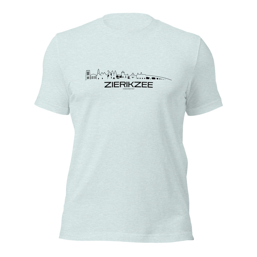 T-Shirt Zierikzee Light Blue S houten cadeau decoratie relatiegeschenk van WoodWideCities