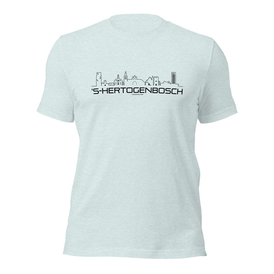 T-Shirt 's-Hertogenbosch Light Blue S houten cadeau decoratie relatiegeschenk van WoodWideCities