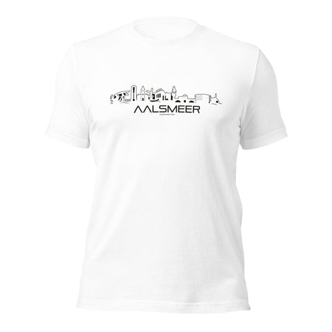 T-shirt Aalsmeer White S houten cadeau decoratie relatiegeschenk van WoodWideCities