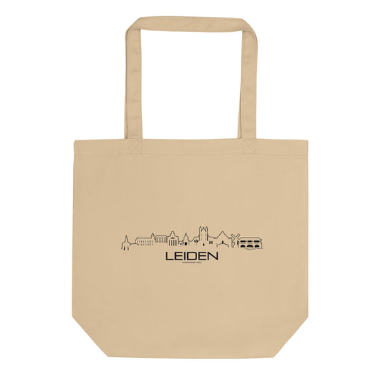 Tas Econscious Leiden Oyster houten cadeau decoratie relatiegeschenk van WoodWideCities