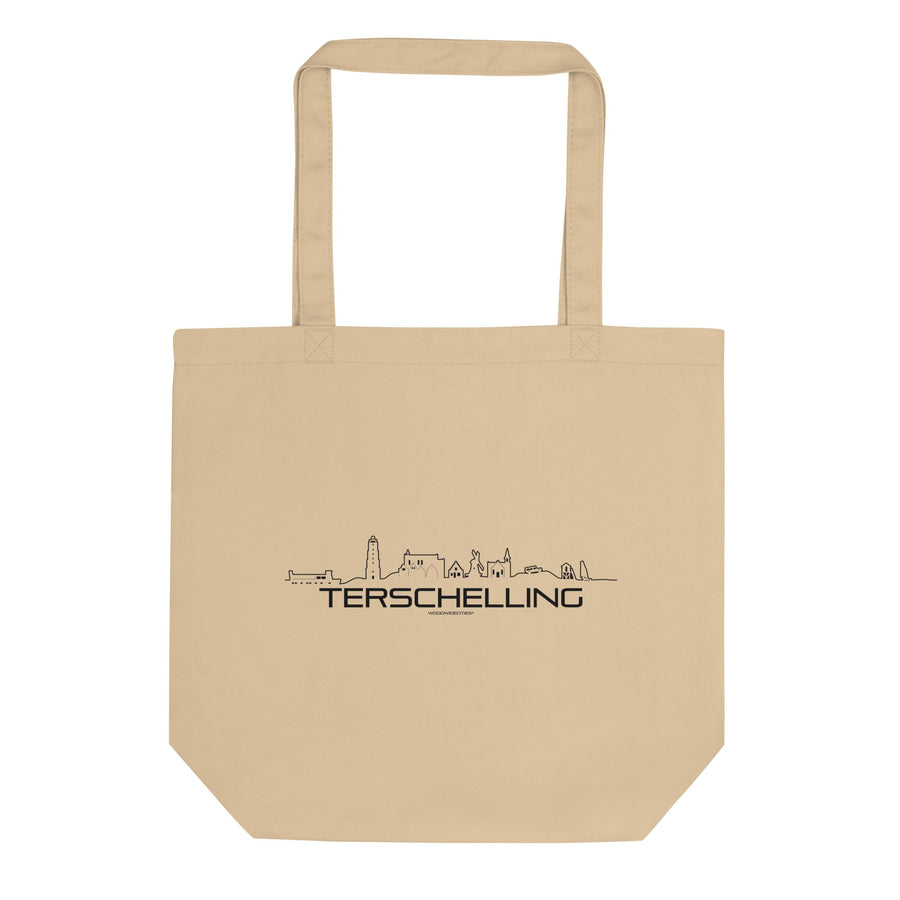 Tas Econscious Terschelling Oyster houten cadeau decoratie relatiegeschenk van WoodWideCities