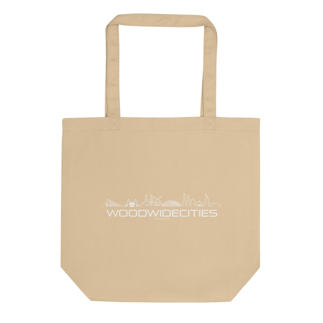 Tas Econscious Wijk aan Zee Oyster houten cadeau decoratie relatiegeschenk van WoodWideCities
