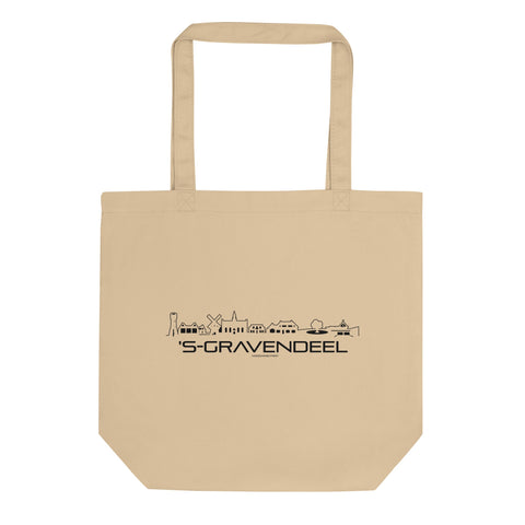Tas Econscious 's-Gravendeel Oyster houten cadeau decoratie relatiegeschenk van WoodWideCities
