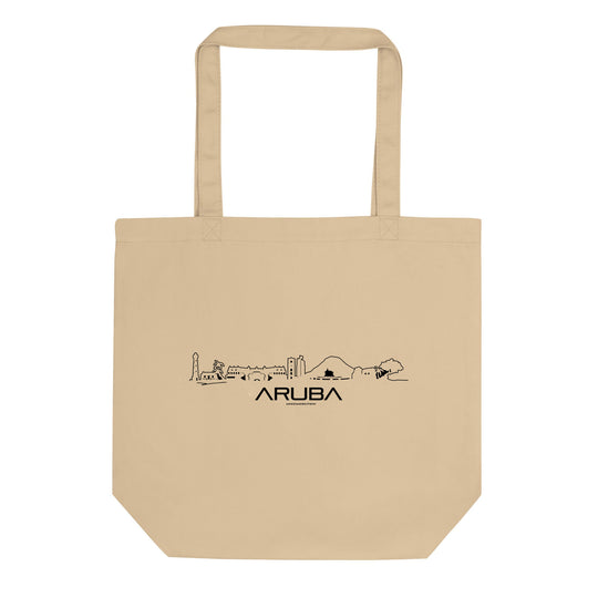 Tote Bag Tas Aruba cadeau voor elke citylover decoratie relatiegeschenk van WoodWideCities