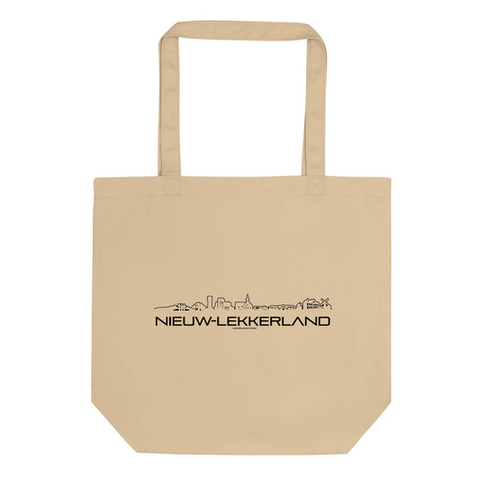 Tote Bag Tas Nieuw-Lekkerland cadeau voor elke citylover decoratie relatiegeschenk van WoodWideCities