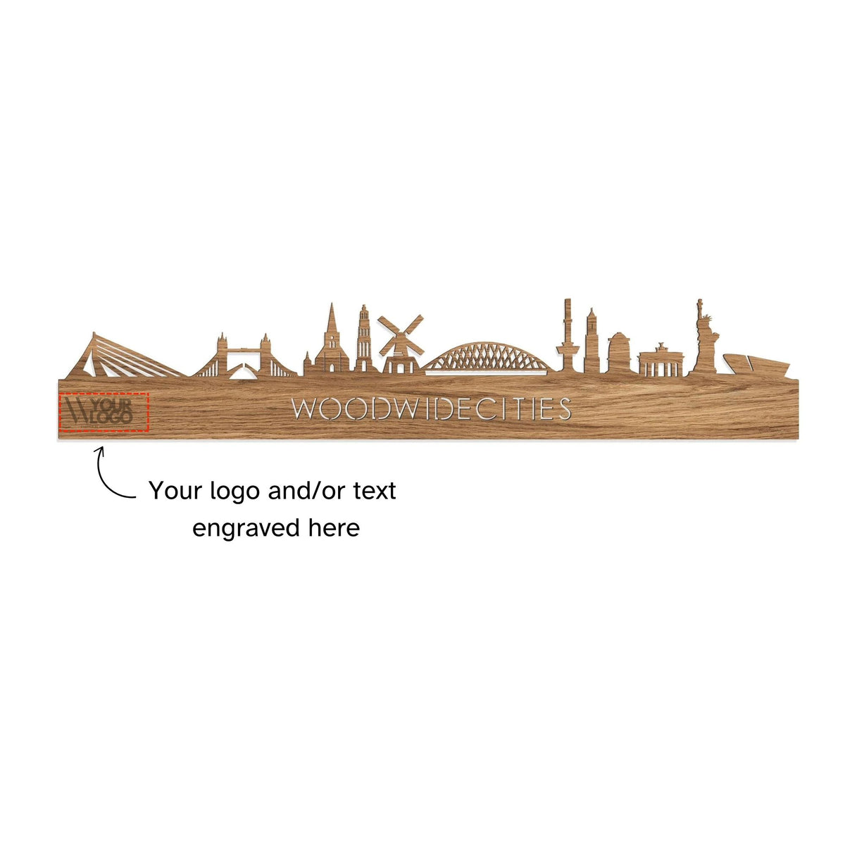 wanddeocoratie-skyline-graveren WoodWideCities