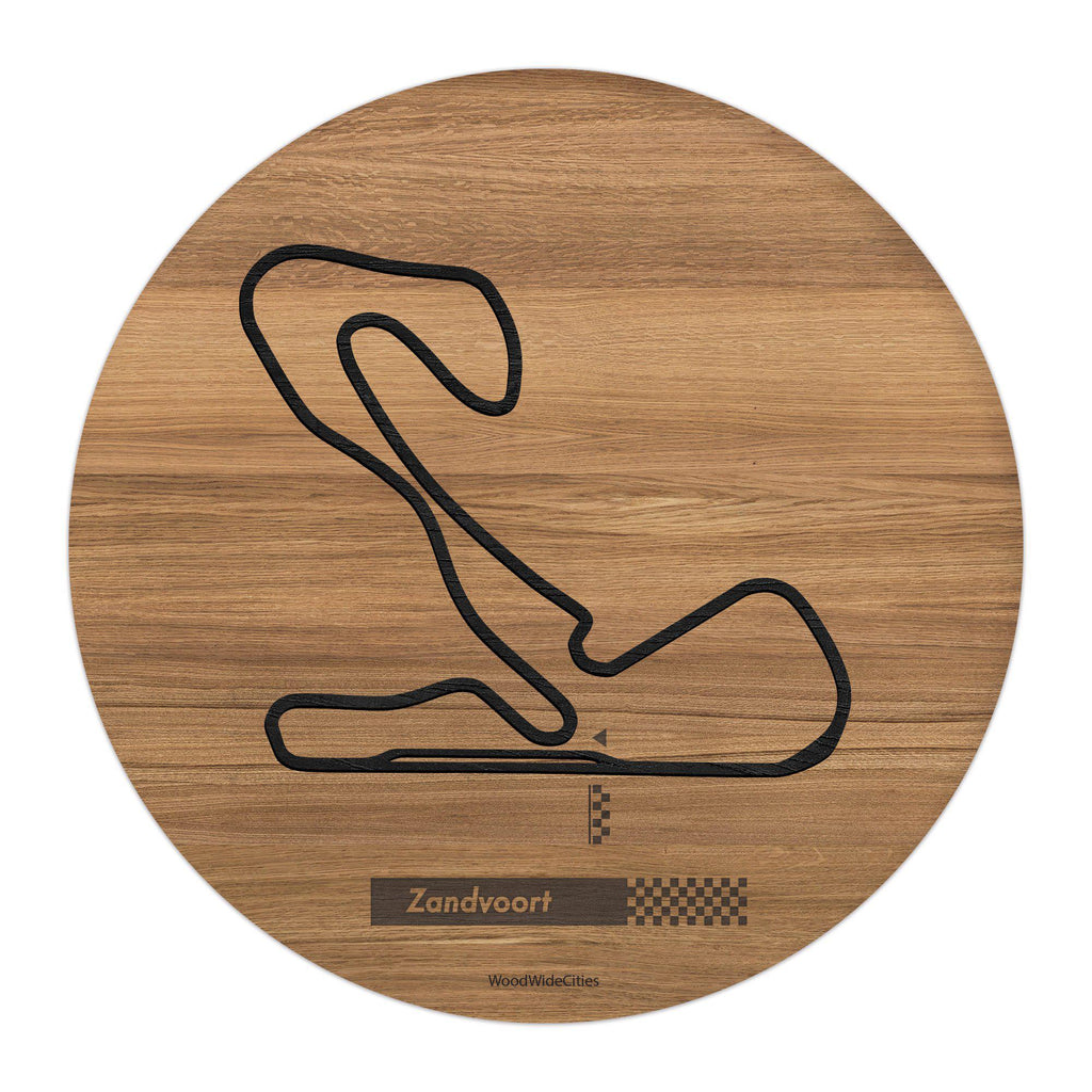 Circuit Zandvoort houten cadeau decoratie relatiegeschenk van WoodWideCities