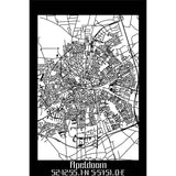 Citymap Apeldoorn houten cadeau decoratie relatiegeschenk van WoodWideCities