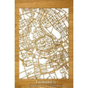 Citymap Groningen 40x60 cm Eiken houten cadeau decoratie relatiegeschenk van WoodWideCities