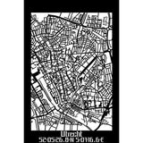 Citymap Utrecht houten cadeau decoratie relatiegeschenk van WoodWideCities